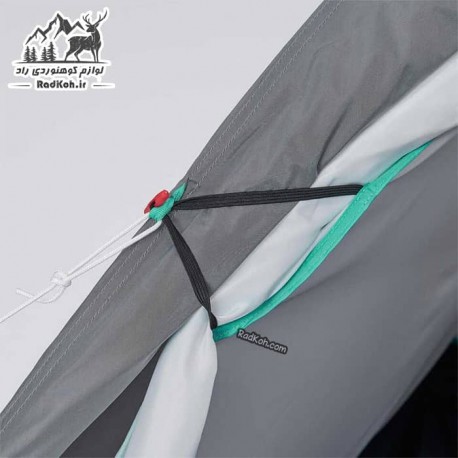 چادر کوهنوردی دو پوش 3 نفره کچوا(QUECHUA) رنگ خاکستری