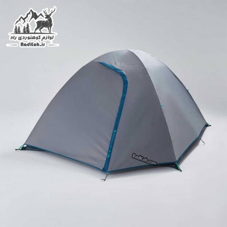 چادر کوهنوردی دو پوش 3 نفره کچوا(QUECHUA) رنگ خاکستری