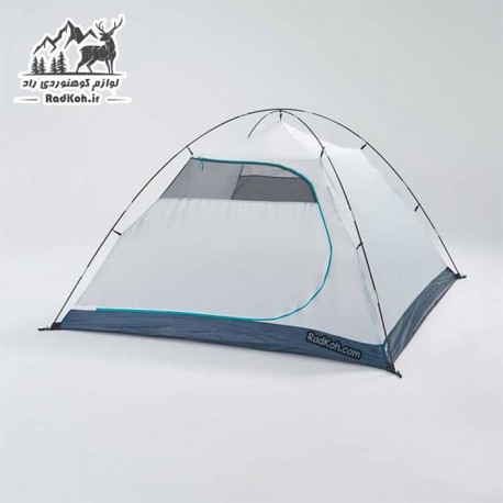 چادر کوهنوردی دو پوش 3 نفره کچوا(QUECHUA) رنگ خاکستری