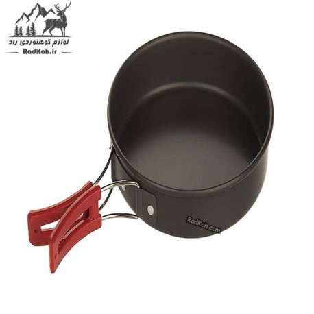 ست ظروف درب فلزی اسنوهاک مدل SN.D55A رنگ قرمز