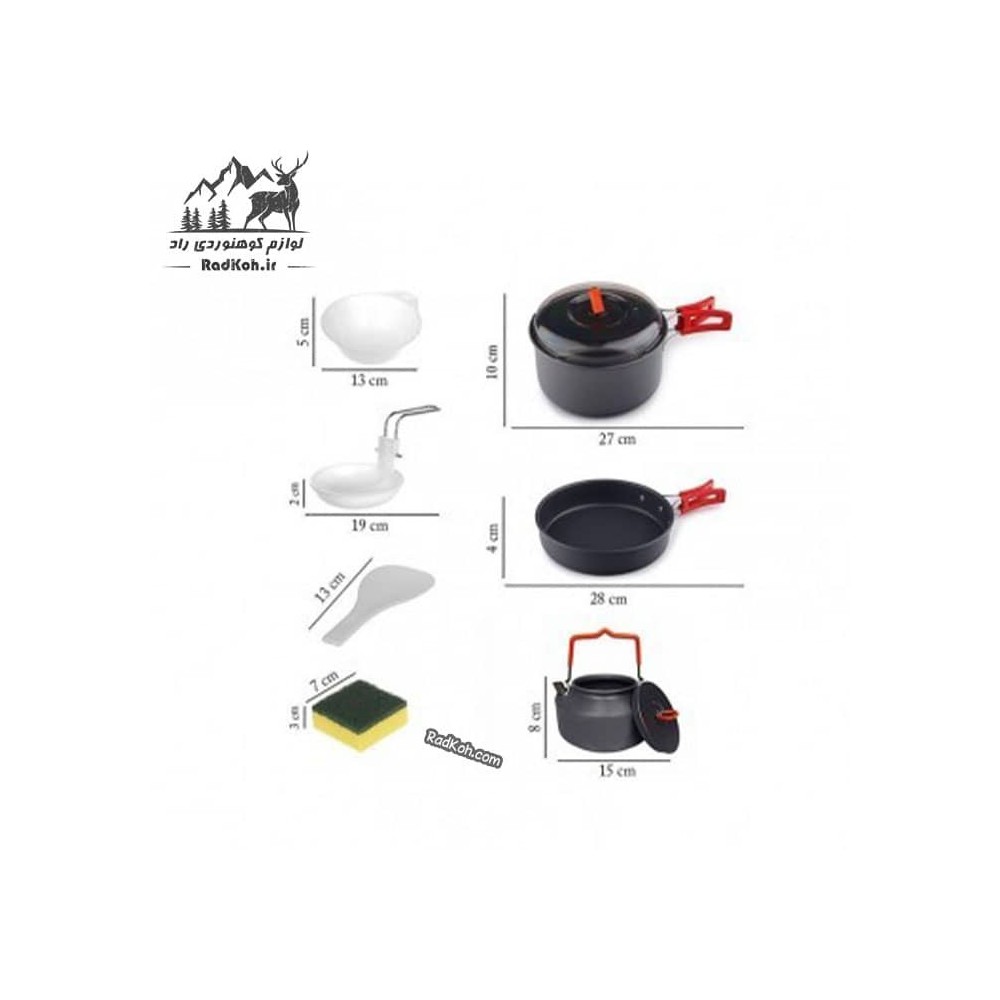 ست ظروف اسنوهاک کد SN.D55 رنگ قرمز