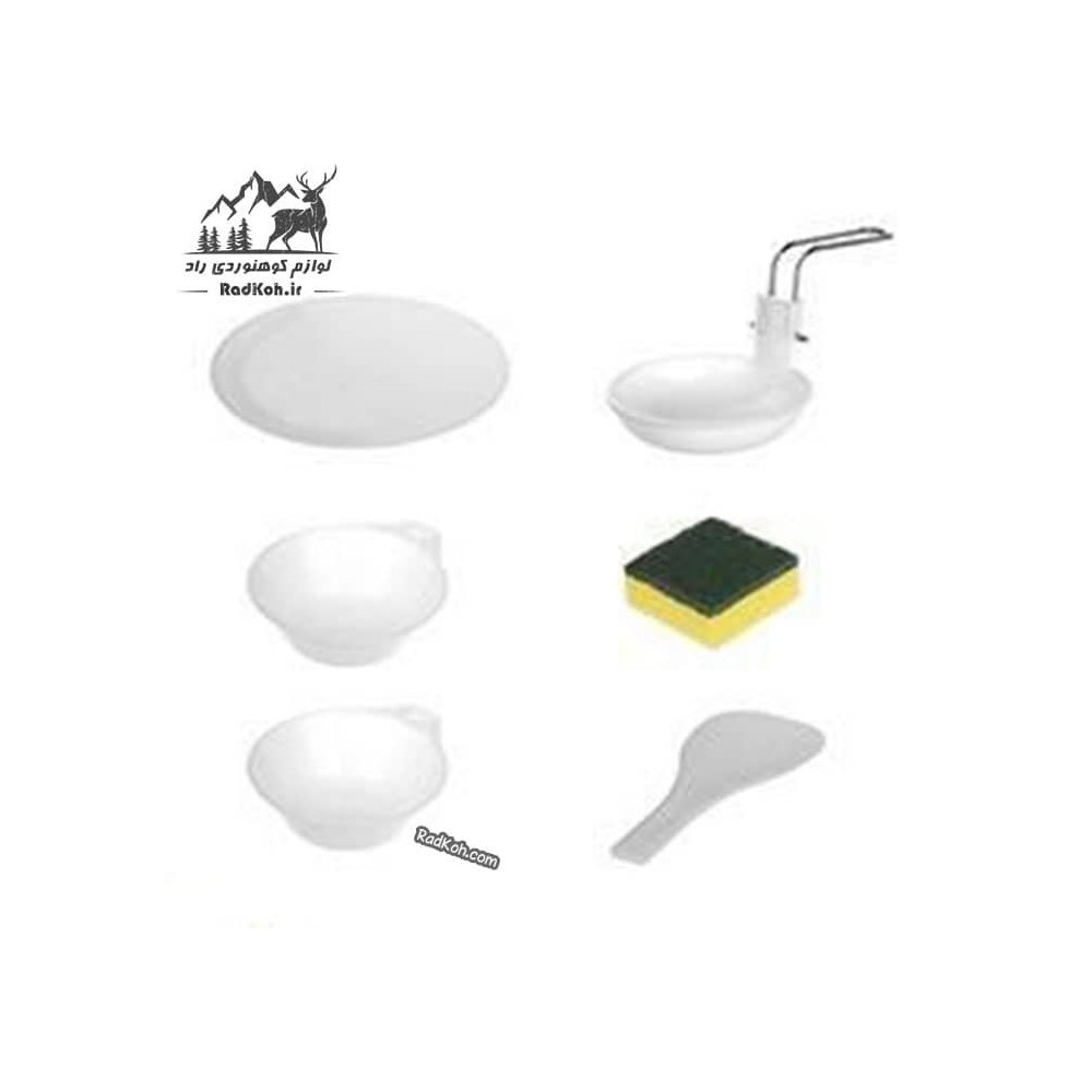 ست ظروف دو نفره کوهنوردی اسنوهاک کد SN.D55 رنگ سبز