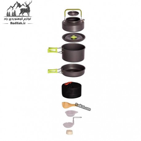 ست ظروف دو نفره سفری اسنوهاک مدل SN-T 111 رنگ نارنجی