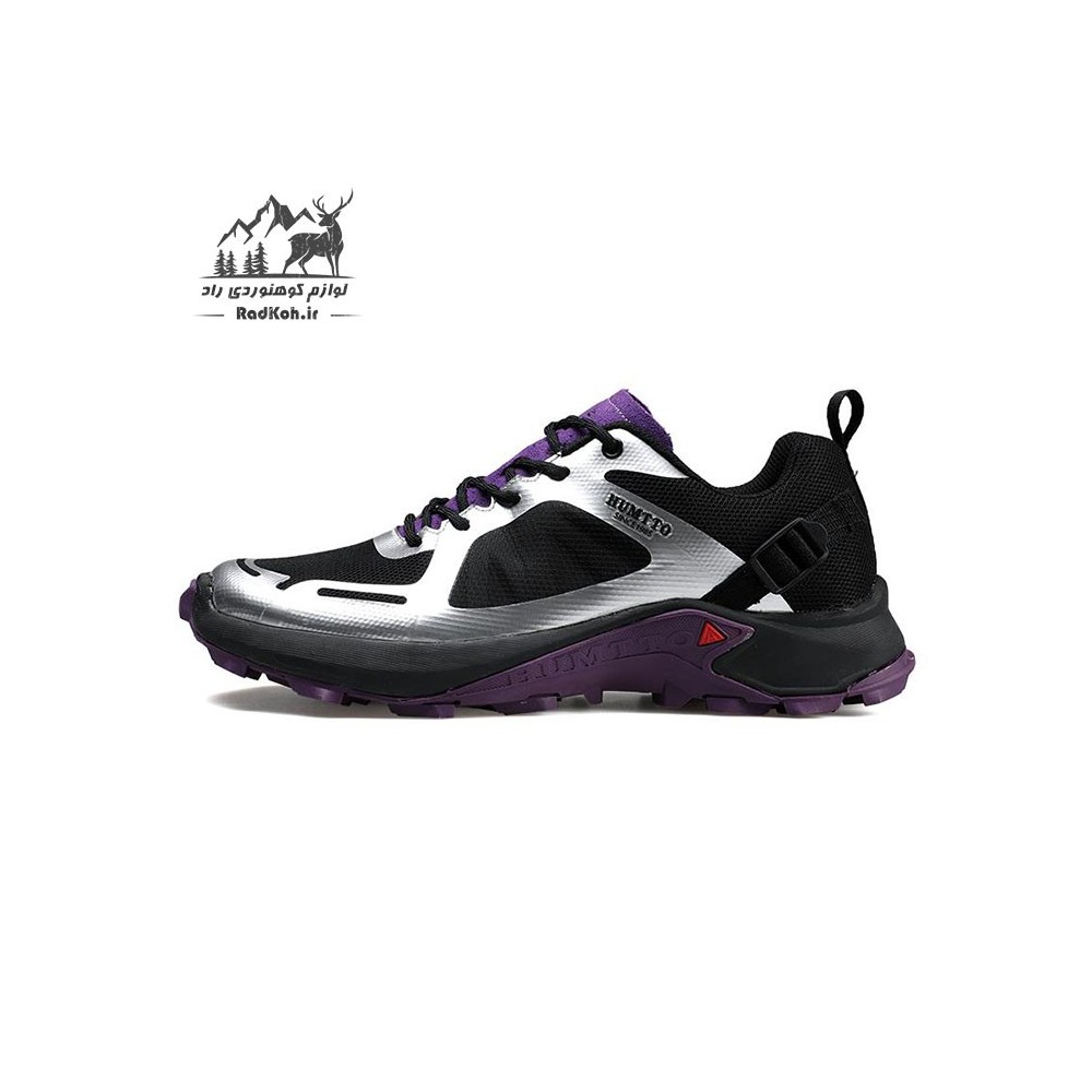 کفش مردانه هامتو مدل 110357A-3 رنگ مشکی/نقره ای/بنفش