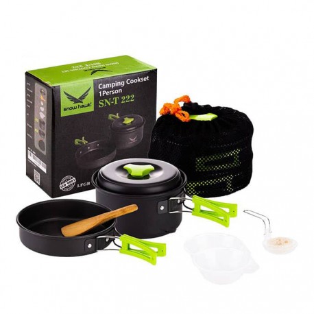 خرید ست ظروف تک نفره اسنوهاک مدل SN-T 222 رنگ سبز