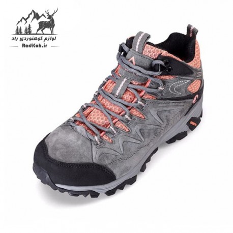 کفش کوهنوردی زنانه هامتو مدل 4-6520 رنگ خاکستری/نارنجی