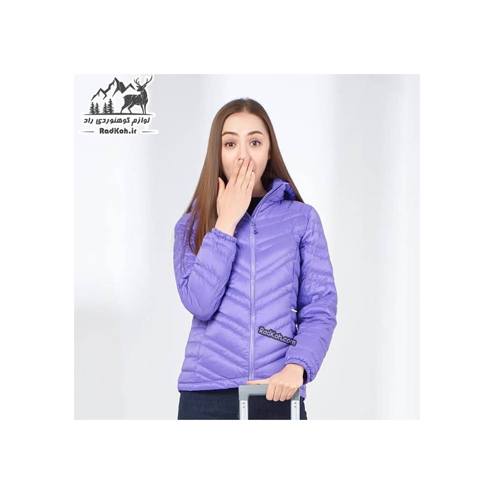 کاپشن پر لایت زنانه هامتو مدل 20224B-2 رنگ بنفش