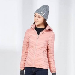 خرید کاپشن پر لایت زنانه هامتو مدل 20224B-3 رنگ گلبهی