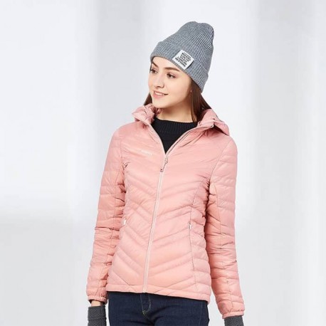 خرید کاپشن پر لایت زنانه هامتو مدل 20224B-3 رنگ گلبهی