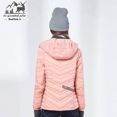 کاپشن طبیعت گردی پر لایت زنانه هامتو مدل 20224B-3 رنگ گلبهی