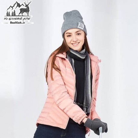 کاپشن کوهنوردی پر لایت زنانه هامتو مدل 20224B-3 رنگ گلبهی