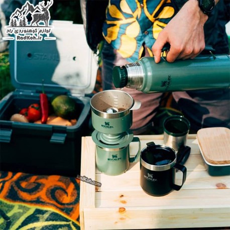 قهوه ساز استنلی مدل Pour Over 590ml رنگ سبز