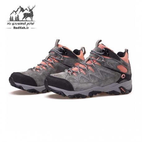 کفش طبعیت گردی زنانه هومتو مدل 4-humtto 6520 رنگ خاکستری/نارنجی