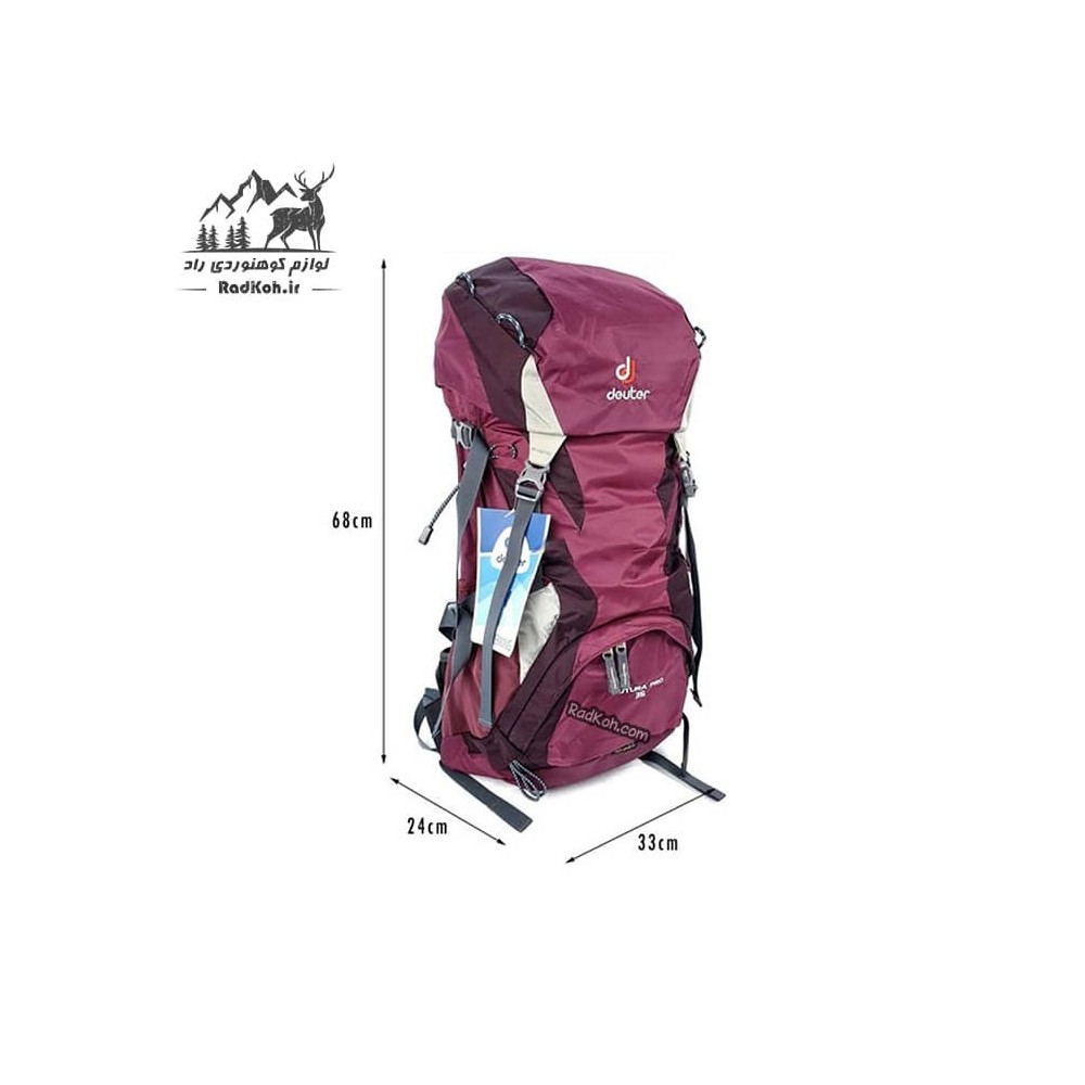 کوله پشتی کوهنوردی دیوتر مدل futura pro 36L رنگ بنفش