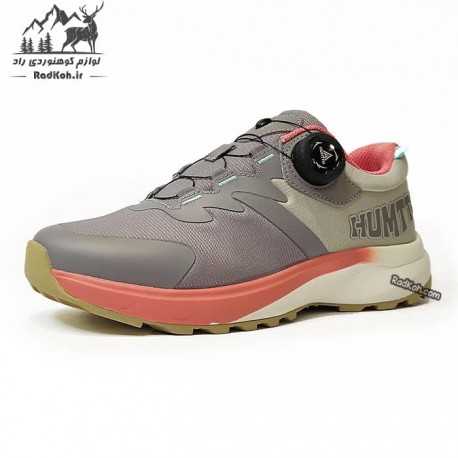 کفش پیاده روی زنانه هامتو مدل 340229B-1 بند دیسکی رنگ طوسی