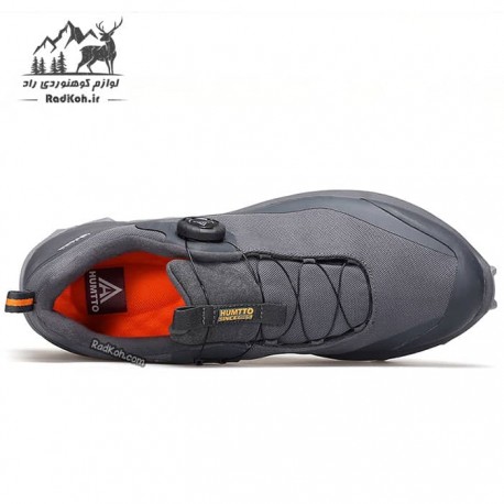 کفش طبیعت گردی مردانه هومتو مدل humtto 140660A-2 بند دیسکی رنگ خاکستری