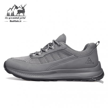 کفش پیاده روی مردانه هامتو مدل 340907A-2 رنگ خاکستری تیره
