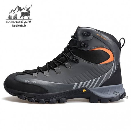 کفش طبیعت گردی مردانه هامتو مدل 240662A-2 رنگ خاکستری تیره