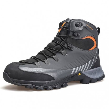 کفش مردانه هامتو مدل 240662A-2 رنگ خاکستری تیره