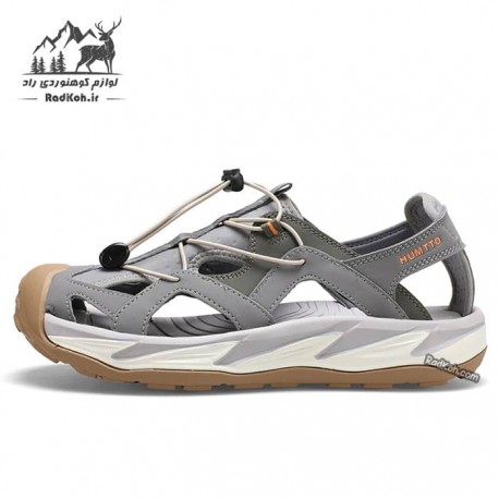 صندل پیاده روی مردانه هامتو مدل 740086A-1 رنگ خاکستری