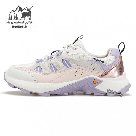 کفش پیاده روی زنانه هامتو مدل 150226B-4 رنگ سفید/بنفش