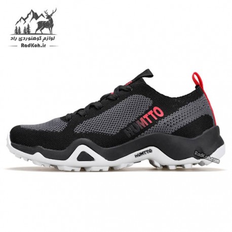 کفش پیاده روی زنانه هامتو مدل 150879B-1 رنگ مشکی/خاکستری تیره
