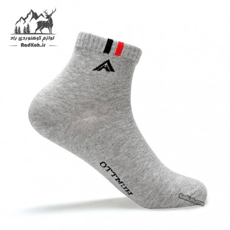 قیمت جوراب هامتو مدل HB202228-2 ساق کوتاه رنگ طوسی