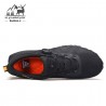 کفش رانینگ چرم مردانه هومتو مدل humtto 140117A-2 رنگ مشکی کربنی
