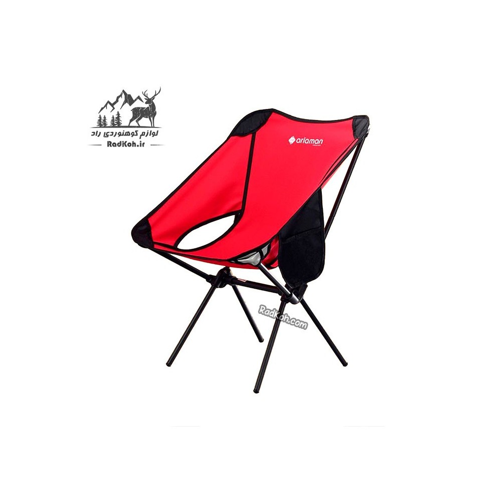 صندلی سفری تاشو آریامن رنگ قرمز