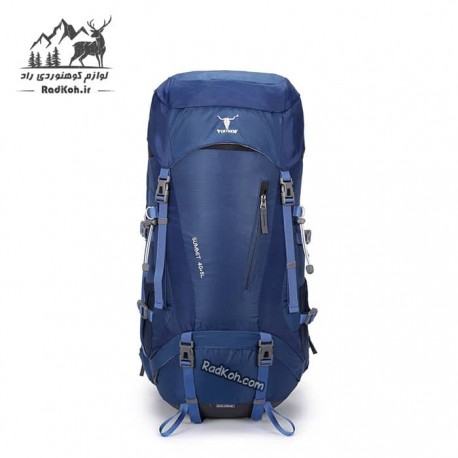 کوله پشتی کوهنوردی کله گاوی مدل سامیت 40+5 لیتری کد KA-8134 رنگ سرمه ای