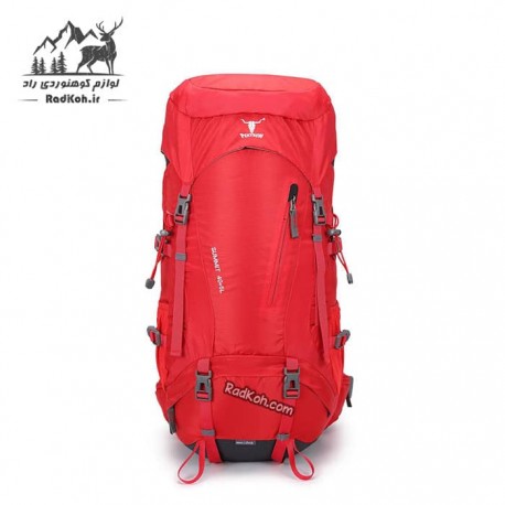 کوله پشتی کوهنوردی سبک کله گاوی مدل سامیت 40+5 لیتری کد KA-8134 رنگ قرمز
