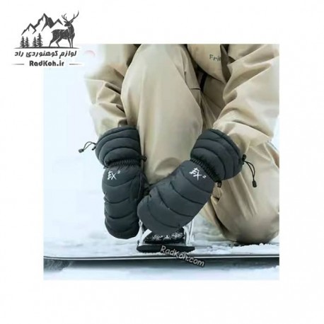 دستکش طبیعت گردی پر ای ایکس 2 مدل 866067 رنگ مشکی