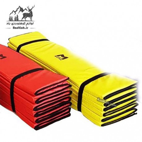 زیرانداز کیسه خواب کوهنوردی آکاردئونی متال Motal رنگ زرد و قرمز