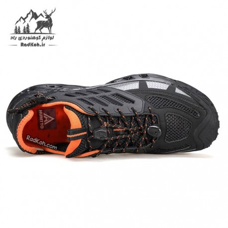 کفش پیاده روی مردانه هومتو مدل humtto 650667A-1 رنگ مشکی/نارنجی