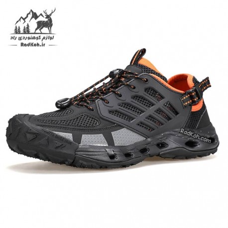 کفش آب نوردی مردانه هامتو مدل 650667A-1 رنگ مشکی/نارنجی