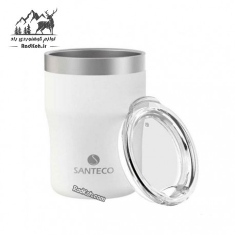 ﺳﺖ ﻓﻼﺳﮏ و ﻟﯿﻮان دو ﺟﺪاره ﺳﺎﻧﺘﮑﻮ ﻣﺪل Molle  رنگ سفید