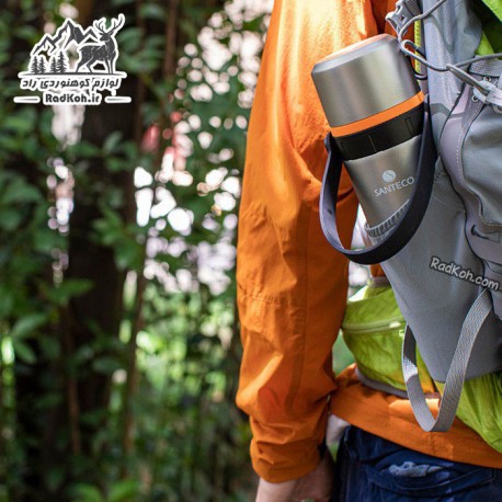 فلاسک و قهوه ساز حجم 650 میلی لیتر رنگ نقره ای	