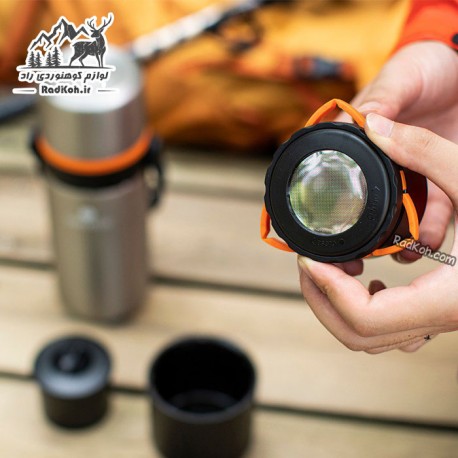 فلاسک و قهوه ساز سانتکو مدل Kafe رنگ نقره ای