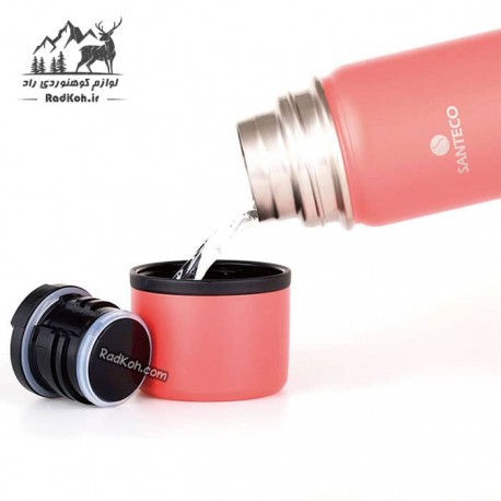 فلاسک کوهنوردی سانتکو حجم 500 میلی لیتر رنگ صورتی	