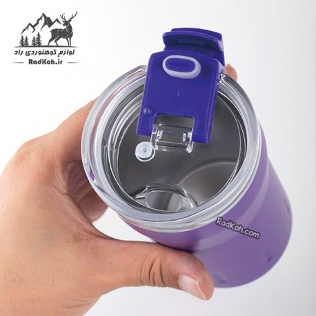 ماگ سفری سانتکو حجم 350 میلی لیتر رنگ بنفش