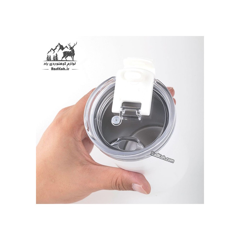 ماگ سفری 350 میلی لیتر رنگ سفید