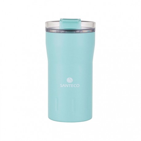 ماگ سفری حجم 350 میلی لیتر رنگ آبی فیروزه ای