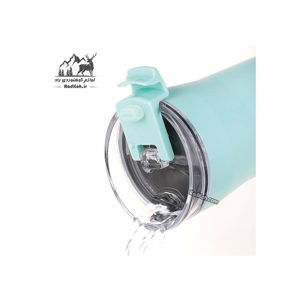 ماگ سفری سانتکو مدل Kariba رنگ آبی فیروزه ای