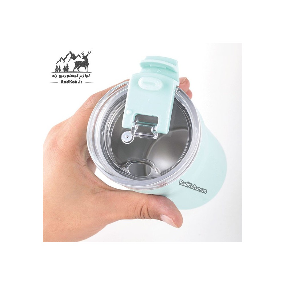 ماگ 350 میلی لیتر رنگ آبی فیروزه ای
