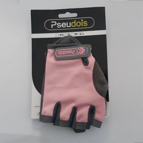 دستکش نیم پنجه زنانه Pseudois رنگ صورتی