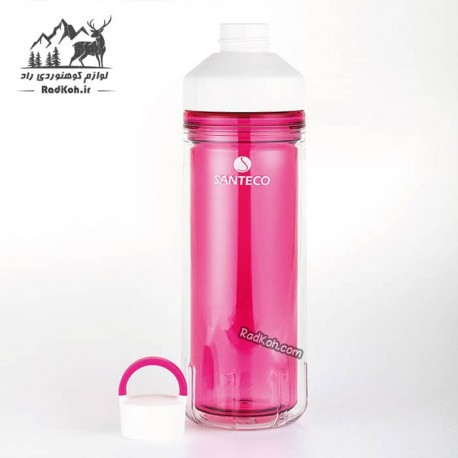 قمقمه ورزشی 590 میلی لیتر سانتکو رنگ سرخابی