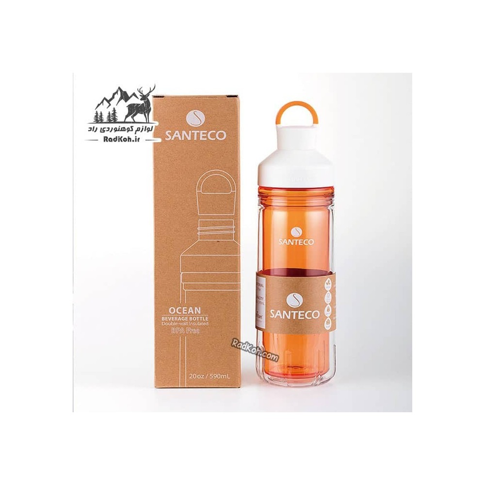 قمقمه ورزشی مدل OCEAN رنگ نارنجی