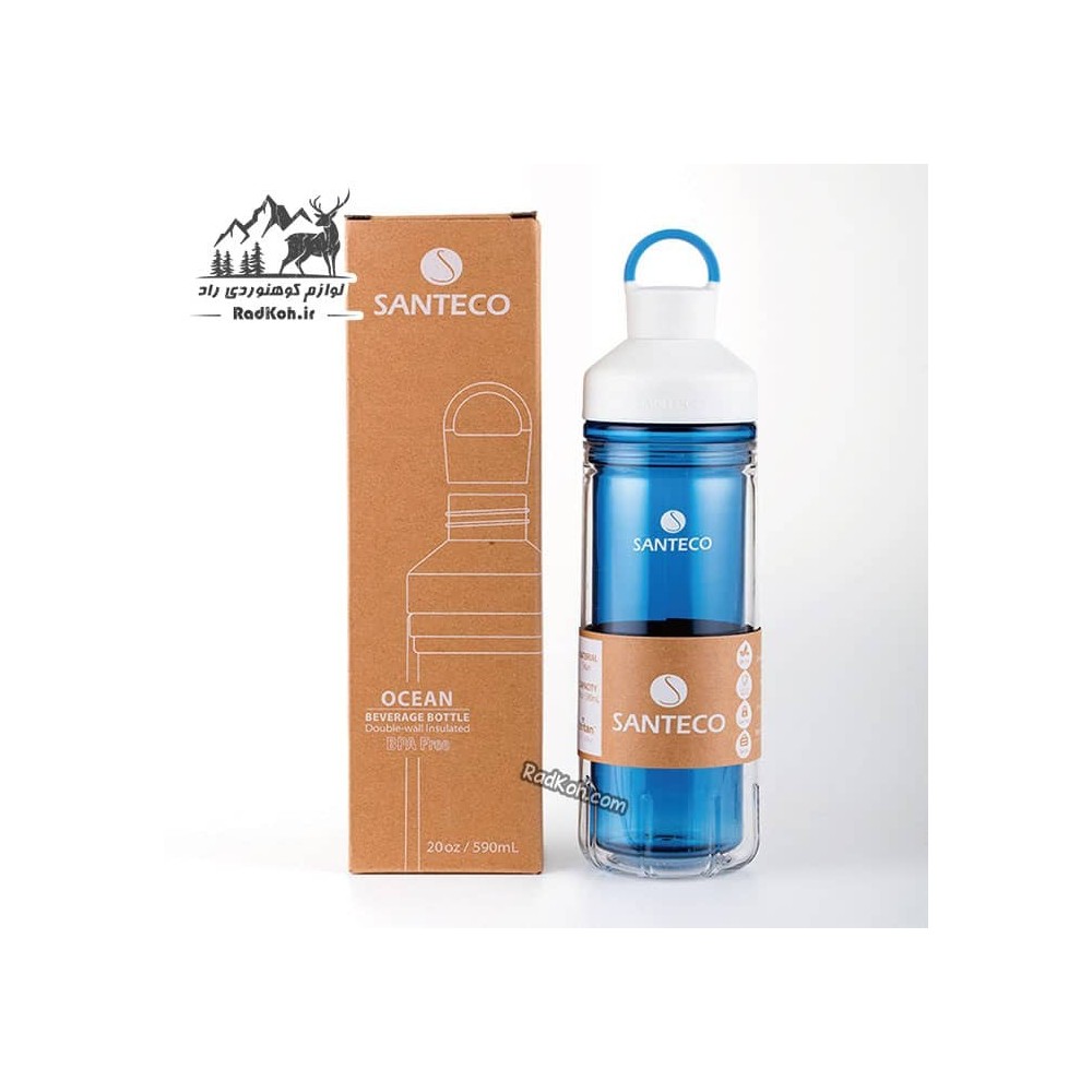 قمقمه ورزشی سانتکو مدل OCEAN رنگ آبی