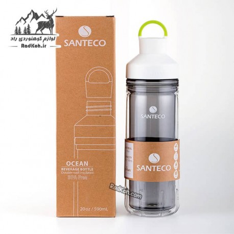 قمقمه ورزشی 590 میلی لیتر رنگ طوسی