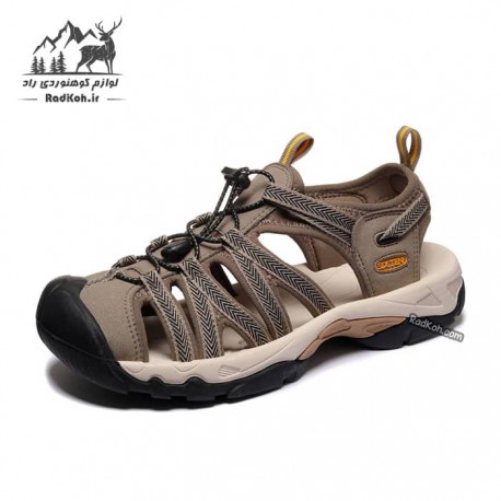 صندل پیاده روی مردانه سیکس تن مدل Alvand کد CA-932 رنگ خاکی